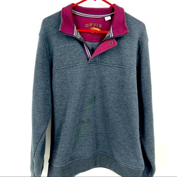 Orvis V- Shape Longsleeve Sweat Shirt - Picture 1 of 4